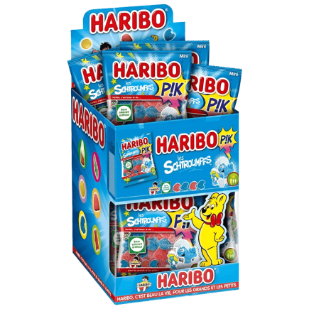 Haribo Schtroumpfs Pik 40g - 30 sachets
