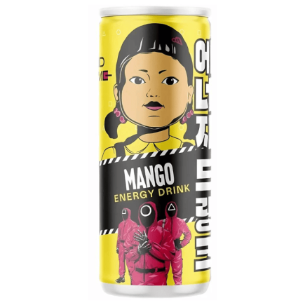 Squid Games Mango Energy Drink 330ML - Boite de 12