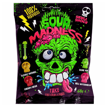 Sour Madness Black 60g - Boite de 10